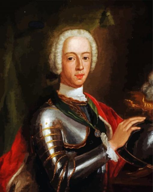 Bonnie Prince Charlie Portrait Art Paint By Number