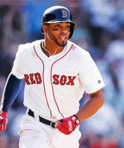 Boston Red Sox Baseballer Paint By Number