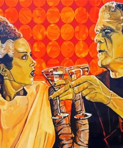 Bride Of Frankenstein Art Paint By Number