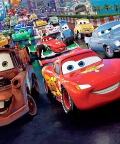 Cars 2 Disney Animation Paint By Number