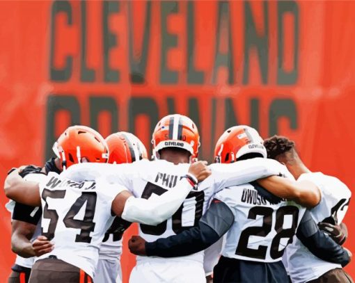 Cleveland Browns Footballers Paint By Number