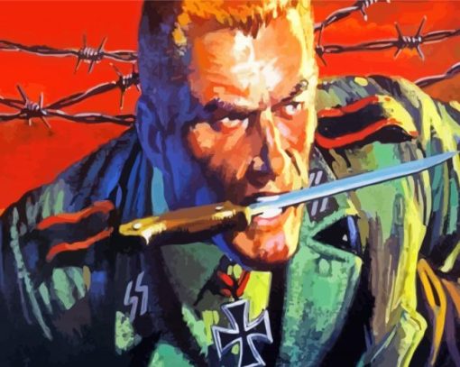 Commando Comic Character Paint By Number