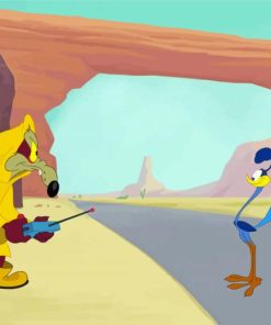 Coyote And Roadrunner Animated Characters Paint By Number