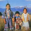 Cute Native American Children Paint By Number