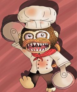 Dark Deception Chef Monkey Art Paint By Number