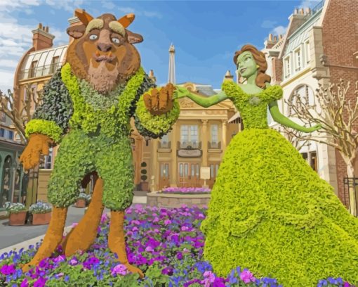 Disney Garden Flower Show Paint By Number