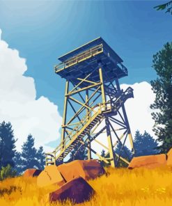 Firewatch Video Game Paint By Number