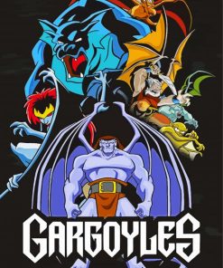 Gargoyles Poster Paint By Number