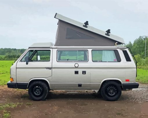 Grey Westfalia Van Paint By Number