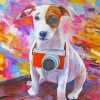 Jack Russell Terrier With Camera Art Paint By Number