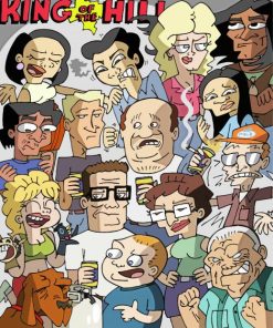 King Of The Hill Characters Paint By Number