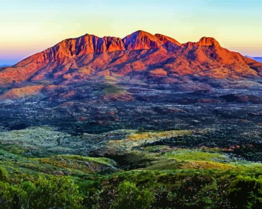 Larapinta Mountains Paint By Number