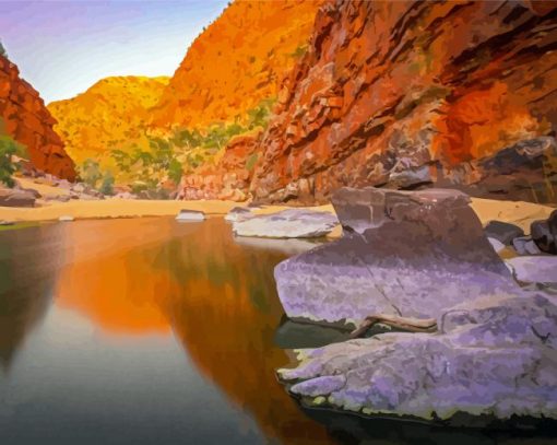 Larapinta Ormiston Gorge Paint By Number