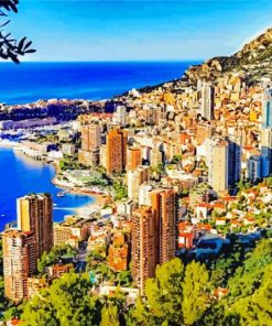 Monte Carlo City Paint By Number