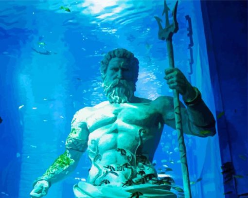 Mythologie Poseidon Paint By Numbe