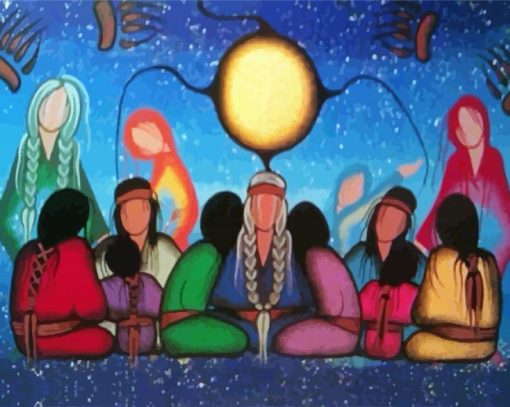 Native Women Paint By Number