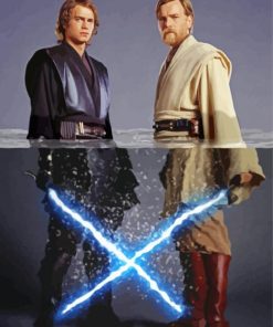 Obi Wan Kenobi And Skywalker Paint By Number