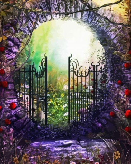 Old Garden Gate Paint By Number