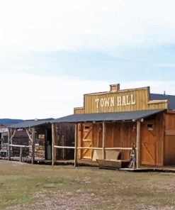 Old West Town Paint By Number