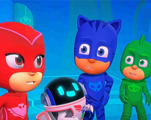 PJ Masks Heroes Of The Night Paint By Number