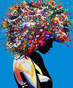 Pop Art African Woman Paint By Number