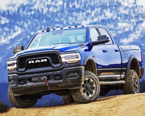 Ram Power Wagon Car Paint By Number
