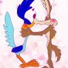 Roadrunner And Coyote Love Paint By Number