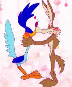 Roadrunner And Coyote Love Paint By Number