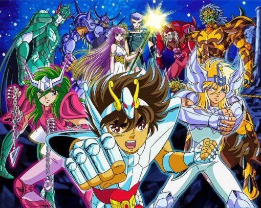 Saint Seiya Manga Serie Paint By Number