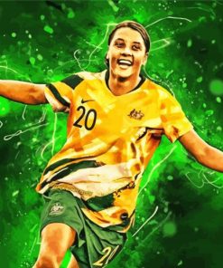 Samantha Kerr Footballer Paint By Number