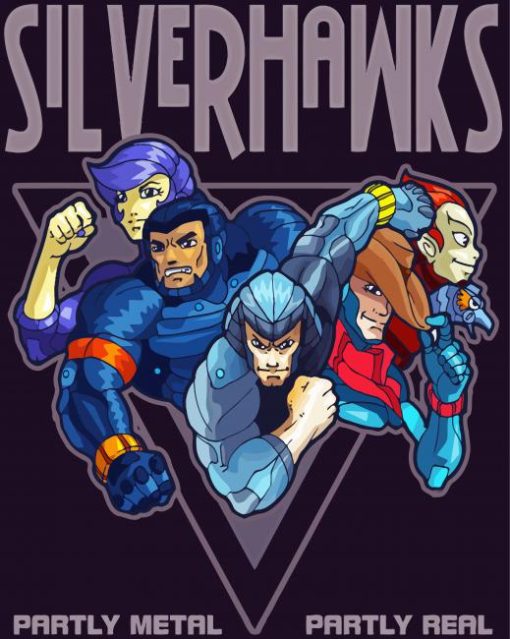 SilverHawks Poster Art Paint By Number