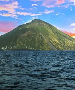 Stromboli Sicily Volcano Paint By Number