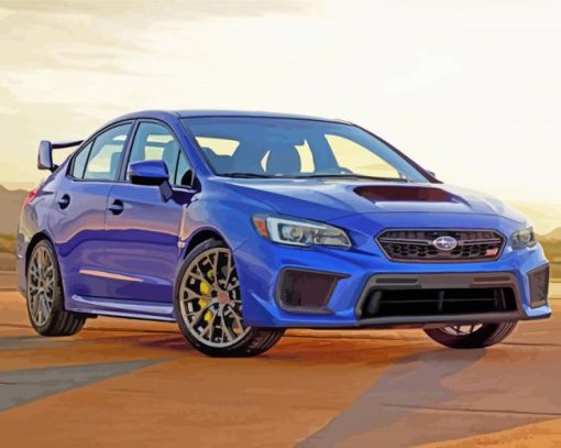 Subaru WRX Car Paint By Number