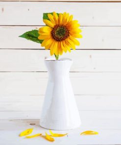 Sunflower In A Vase Paint By Number