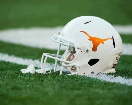 Texas Longhorns Football Helmet Paint By Number