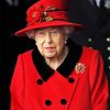 The Queen Elizabeth In Red Paint By Number