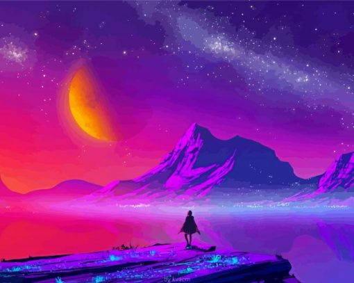 Vaporwave Art Paint By Number