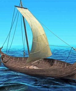 Viking Ship Paint By Number