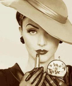 Vintage Glam Woman Paint By Number