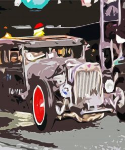 Abstract Ratrod Car Paint By Number