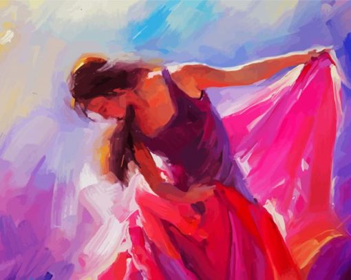 Aesthetic Abstract Woman Dance Art Paint By Number