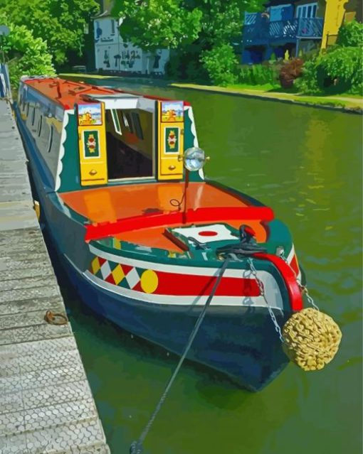 Aesthetic Canal Boat Paint By Number