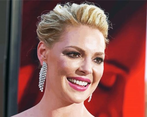 American Actress Katherine Heigl Paint By Number