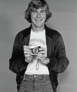 Black And White James Hunt Paint By Number