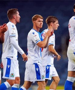 Blackburn Rovers Football Players Paint By Number