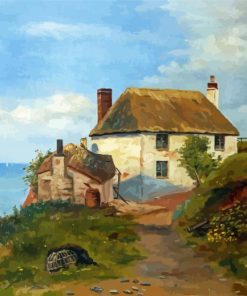 Cottage By The Sea Art Paint By Number