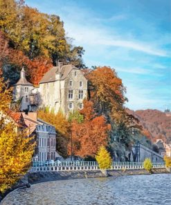 Houses On A Cliff Paint By Number