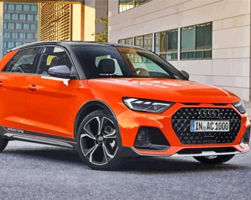 Orange Audi A1 Paint By Number