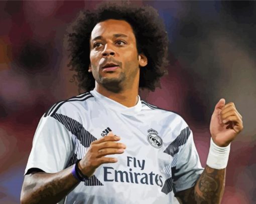 Real Madrid Player Marcelo Vieira Paint By Number