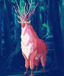 Red Forest Spirit Paint By Number